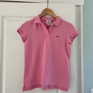 PRETTY PINK LACOSTE POLO SHIRT - 38